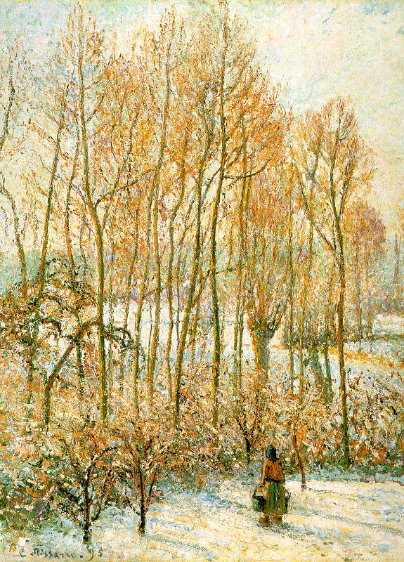 Camille Pissaro Morning Sunlight on the Snow, Eragny sur Epte